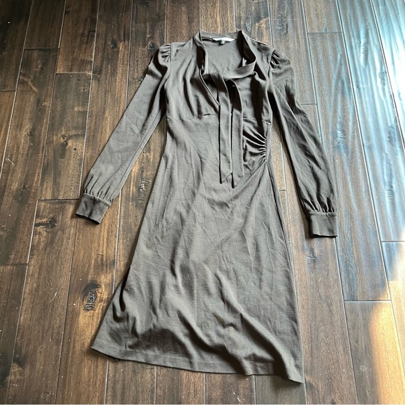 Diane von Fusterbeg midi dress in brown size 8 - Picture 5 of 9